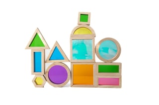 Set de Bloques de Madera de luz y  Color – 32 piezas - Imagen 2