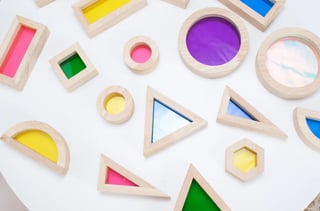 Set de Bloques de Madera de luz y  Color – 32 piezas - Imagen 3