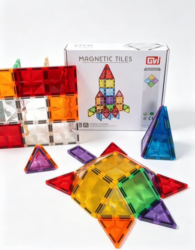 Set de Construcción Magnético X 60 unidades
